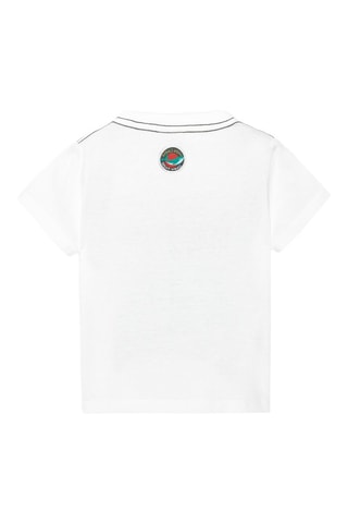T-shirt  - Wit en multicolor