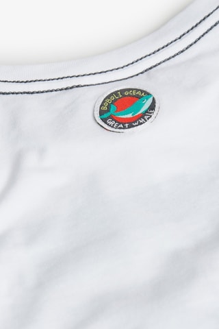 T-shirt  - Wit en multicolor