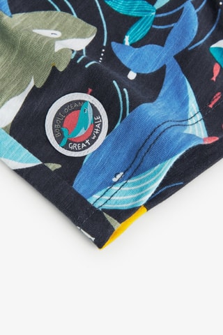 Bermuda  - Blauw en multicolor