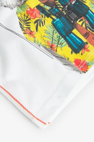 T-shirt  - Wit en multicolor