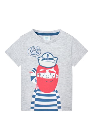 T-shirt  - Gemêleerd grijs
