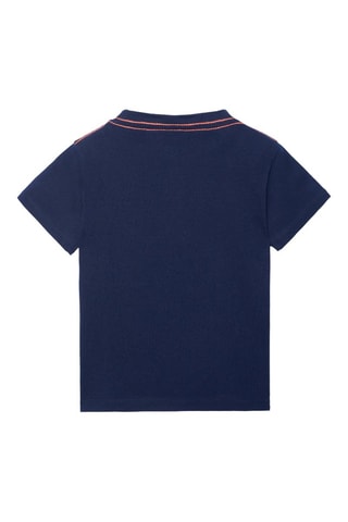 T-shirt  - Marineblauw