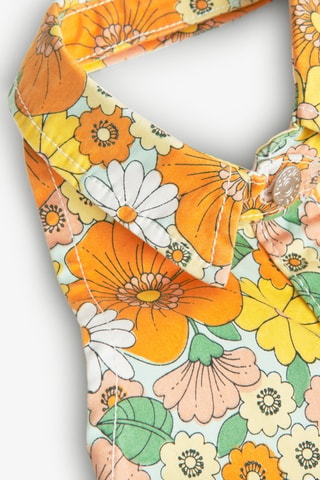 Mouwloze Blousejurk  - Geel en oranje