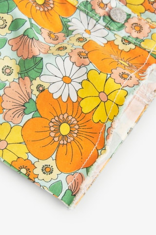 Mouwloze Blousejurk  - Geel en oranje