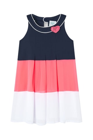 Mouwloze Trapeziumjurk - Marineblauw