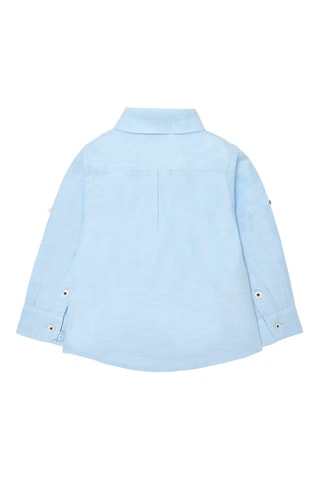 Linnen Blouse  - Blauw