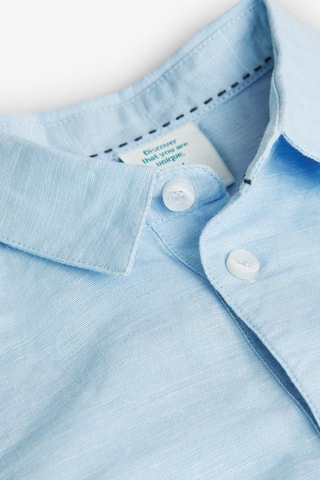 Linnen Blouse  - Blauw