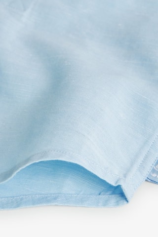 Linnen Blouse  - Blauw