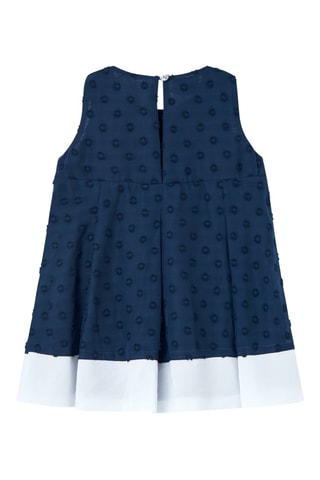 Mouwloze Trapeziumjurk  - Marineblauw