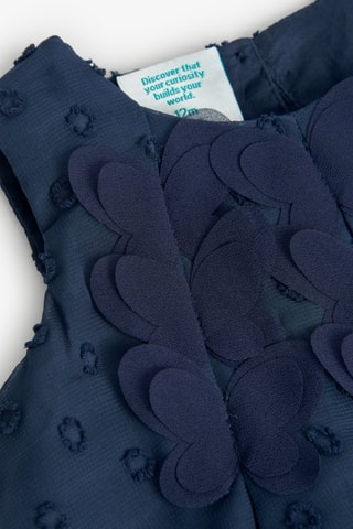 Mouwloze Trapeziumjurk  - Marineblauw