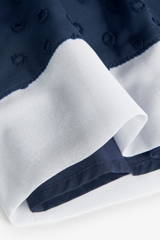 Mouwloze Trapeziumjurk  - Marineblauw