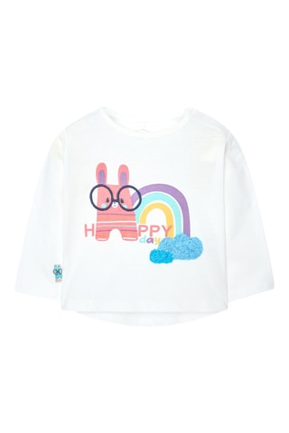T-shirt en Broek  - Wit en roze