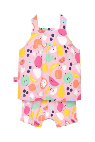 Hemd en Short - Roze en multicolor