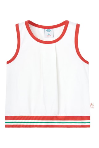 Mouwloos T-shirt  - Wit