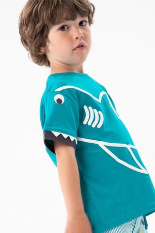 T-shirt  - Blauw