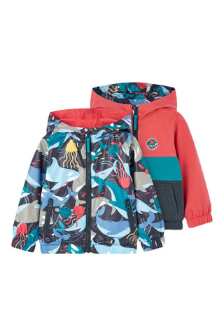 Dubbelzijdige Parka met Capuchon - Multicolor