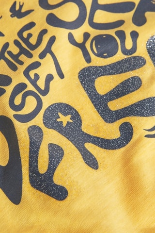 T-shirt  - Zwart en geel