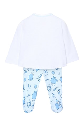 3-delige Set  - Wit en blauw