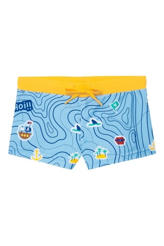 Zwemshort - Blauw en geel