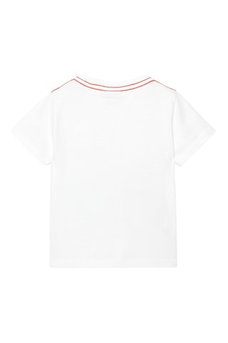 T-shirt  - Wit en multicolor