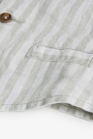 Linnen Mouwloze Colbert - Wit en beige