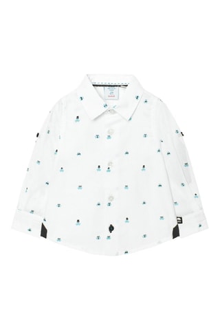 Overhemd  - Wit en blauw