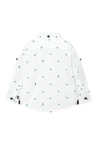 Overhemd  - Wit en blauw