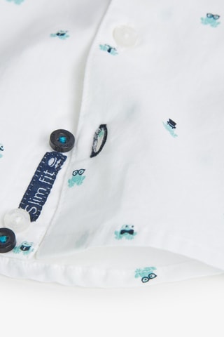 Overhemd  - Wit en blauw
