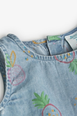 Mouwloze Top  - Blauw en multicolor