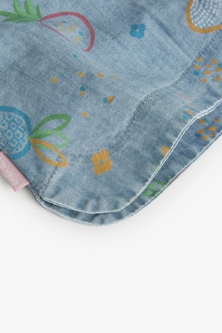 Mouwloze Top  - Blauw en multicolor