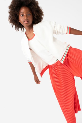 Broek  - Wit en rood