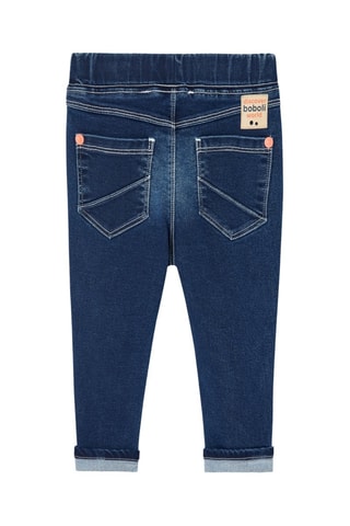 Jeans - Blauw en oranje