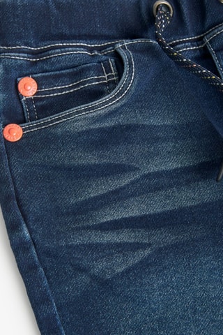 Jeans - Blauw en oranje