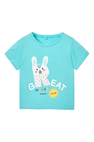 T-shirt en Short - Wit en blauw
