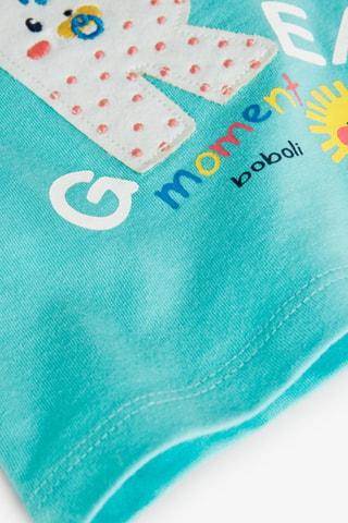 T-shirt en Short - Wit en blauw