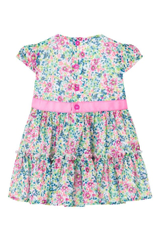Jurk met Ruches  - Multicolor