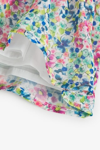 Jurk met Ruches  - Multicolor