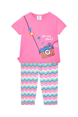 T-shirt en Broek - Roze