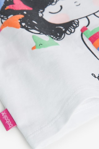 T-shirt  - Wit en multicolor