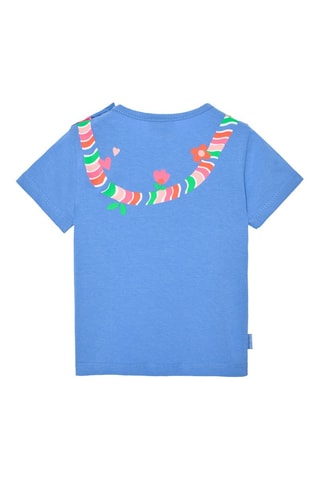 T-shirt - Blauw en multicolor