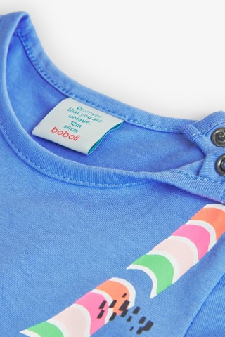 T-shirt - Blauw en multicolor
