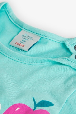 Trapeziumjurk - Blauw en multicolor