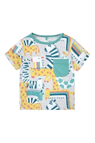 T-shirt en Short  - Grijs en zeegroen
