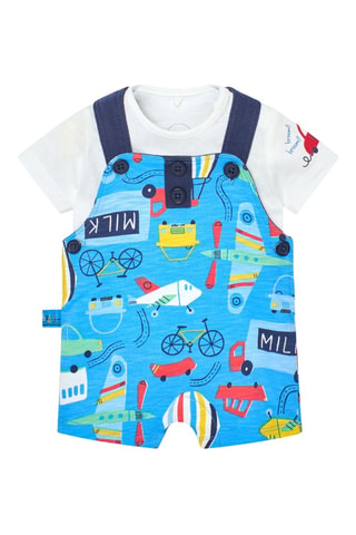 T-shirt en Tuinshort  - Wit