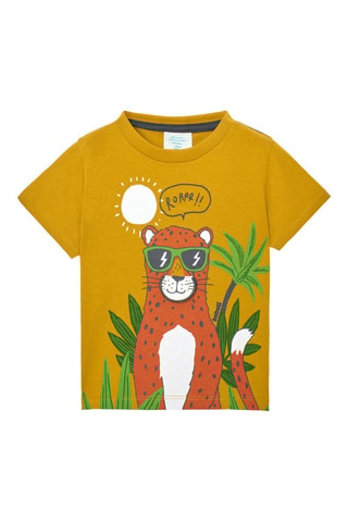 T-shirt  - Mosterdgeel