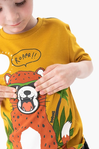 T-shirt  - Mosterdgeel