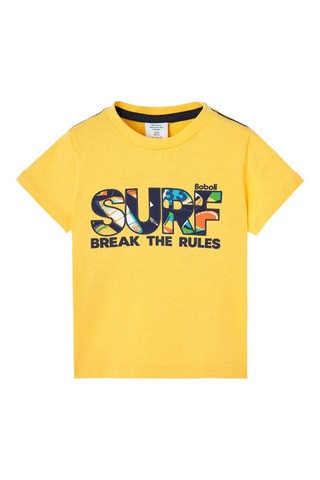 T-shirt  - Geel en multicolor