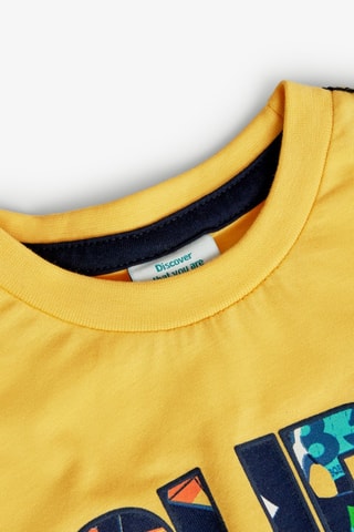 T-shirt  - Geel en multicolor