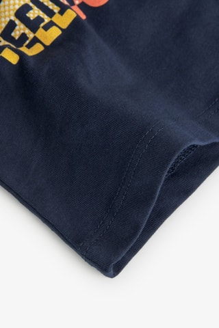 T-shirt  - Marineblauw