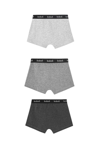 3 Boxers  - Gemêleerd grijs